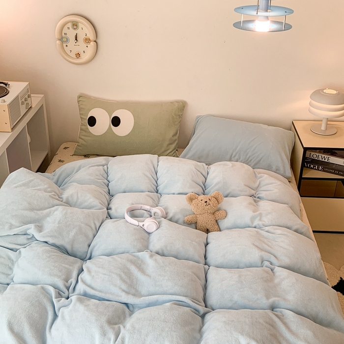 91家纺网 家纺一手货源 找家纺 （总）昔可家纺 2023新款混搭牛奶绒四件套