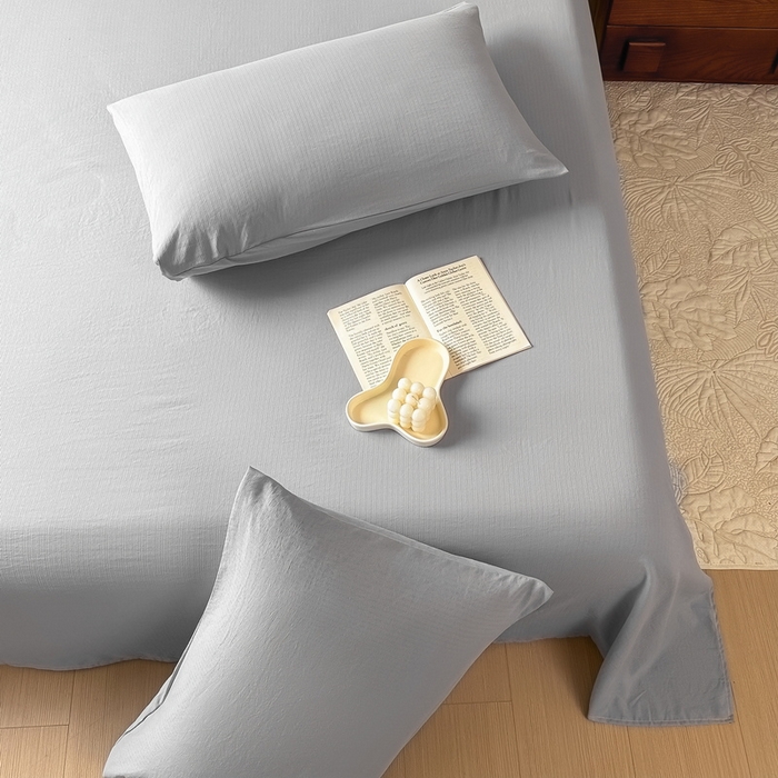 91家纺网 家纺一手货源 找家纺 火星时代网供 2023新款A类小竺棉枕套 气质灰