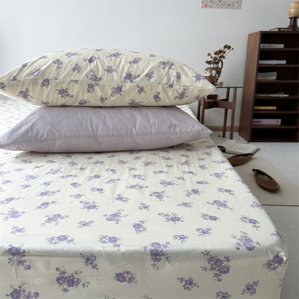 91家纺网 家纺一手货源 找家纺 恋恋三季 2024新款专版全棉印花单床笠 梦露