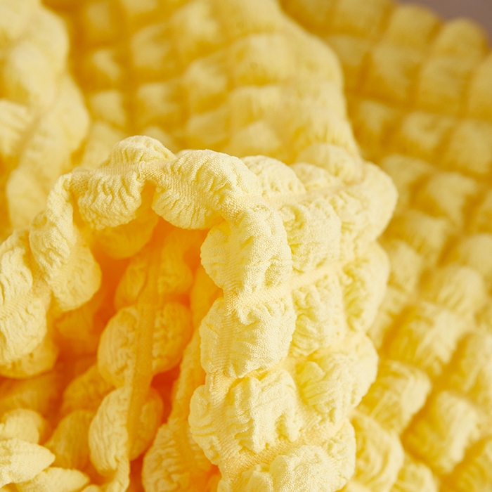 91家纺网 家纺一手货源 找家纺 丝绮鹿 2023新款爆米花半圆形沙发套 柠檬黄