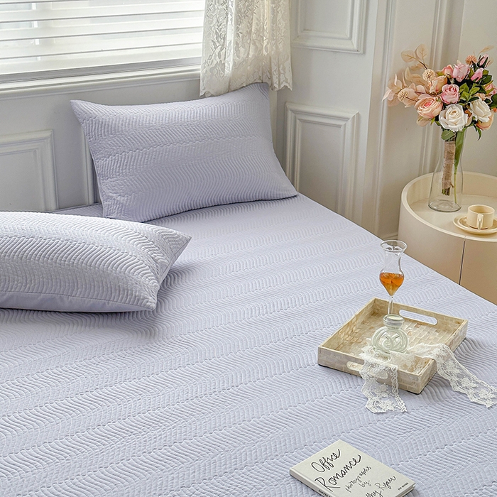 91家纺网 家纺一手货源 找家纺 紫碧螺家纺 2023新款暗提花水洗棉麻绗绣款双面印花床笠 床笠-紫