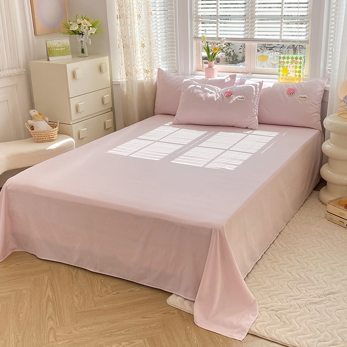 91家纺网 家纺一手货源 找家纺 欧冠家纺 2024春夏新品专版韩版四季款水洗棉毛巾绣四件套 西瓜