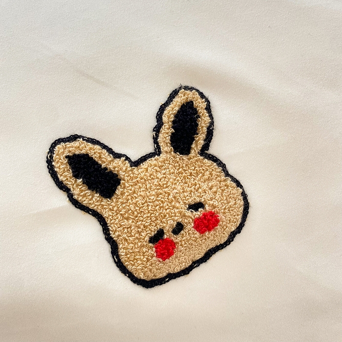 91家纺网 家纺一手货源 找家纺 欧冠家纺 2024春夏新品专版韩版四季款水洗棉毛巾绣四件套 小狗