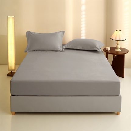 莱阁亿 2023新款高支高密全棉磨毛单床笠 芝麻灰