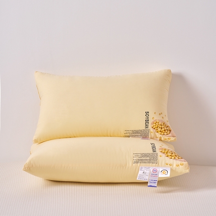 （总）依米娜家纺 新款全棉大豆枕头枕芯