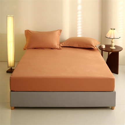 莱阁亿 2023新款高支高密全棉磨毛单床笠 赤浦红