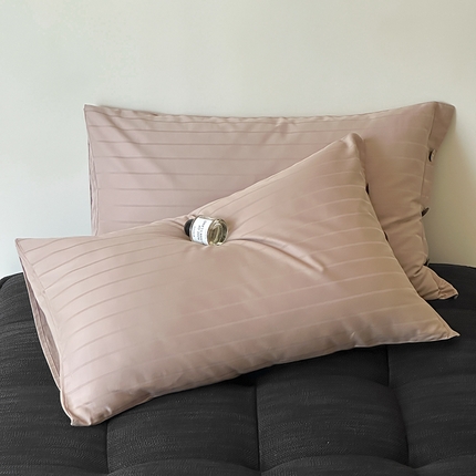 91家纺网 家纺一手货源 找家纺 （总）三朵家纺 2024春夏全棉提花贡缎缎条枕套