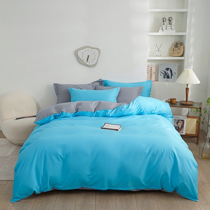 91家纺网 家纺一手货源 找家纺 （总）钰伶 2025年全棉纯色13372斜纹喷气纯棉四件套