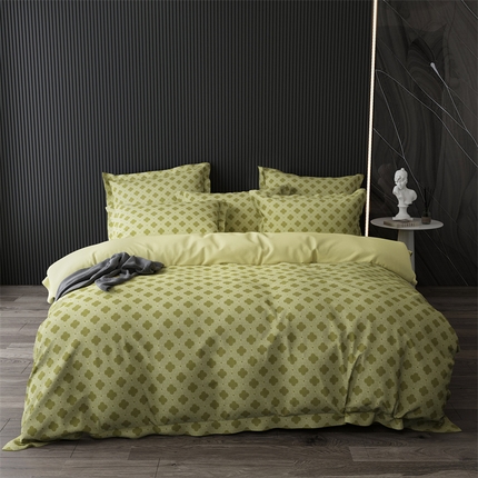 91家纺网 家纺一手货源 找家纺 爱丽丝 2024新款柔柔棉数码印花四件套 溢彩