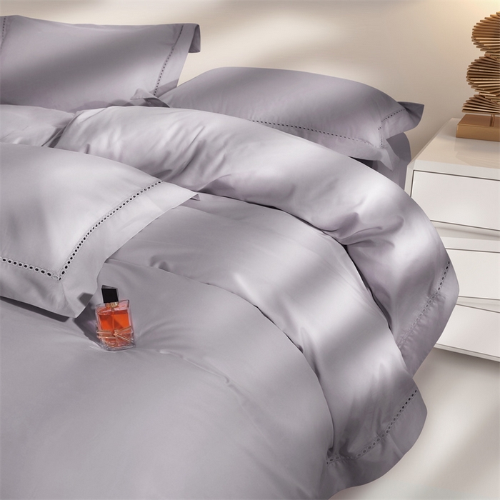 91家纺网 家纺一手货源 找家纺 爱丽丝 2024新款100支磨毛镂空轻奢系列 卡尔-银河灰