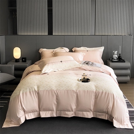 91家纺网 家纺一手货源 找家纺 （总）鼎飞家纺 2024新款长绒棉千鸟格四件套