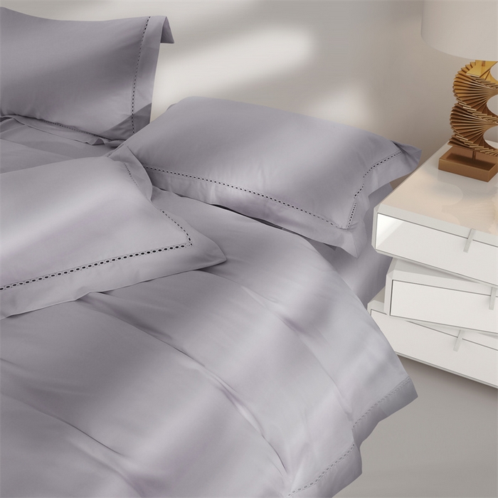 91家纺网 家纺一手货源 找家纺 爱丽丝 2024新款100支磨毛镂空轻奢系列 卡尔-银河灰