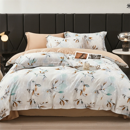 91家纺网 家纺一手货源 找家纺 （总）爱丽丝 2024新款柔柔棉数码印花四件套