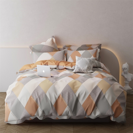 91家纺网 家纺一手货源 找家纺 （总）爱丽丝 2024新款柔柔棉数码印花四件套