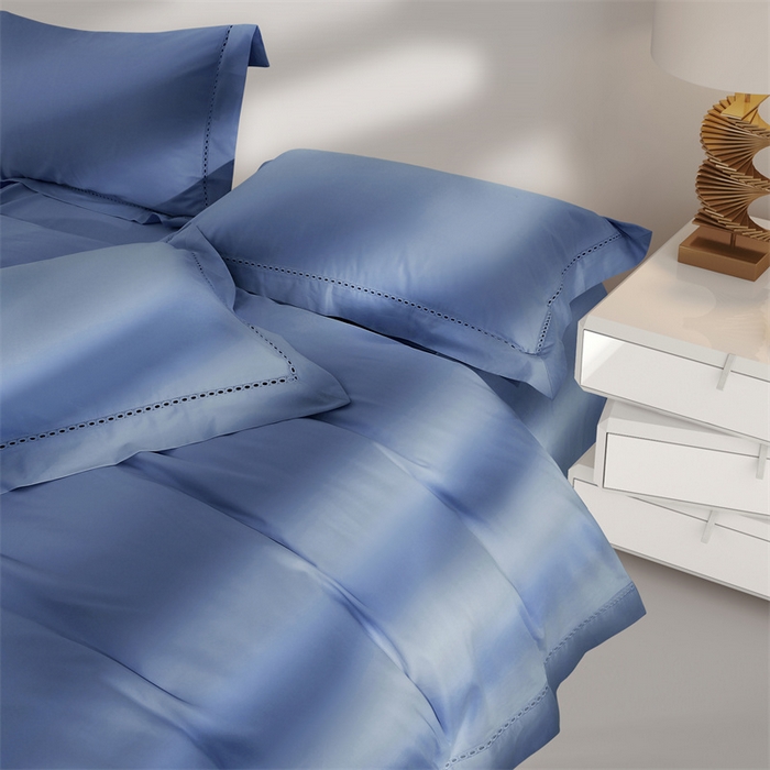 91家纺网 家纺一手货源 找家纺 爱丽丝 2024新款100支磨毛镂空轻奢系列 卡尔-海洋蓝