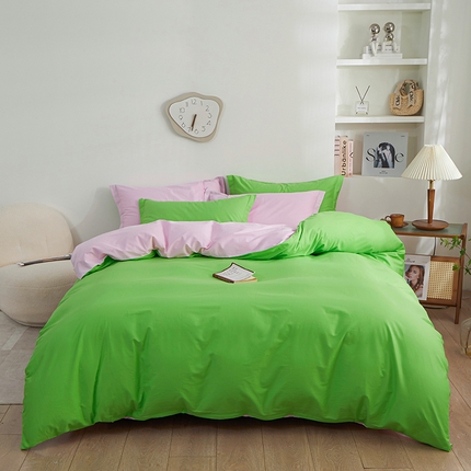 91家纺网 家纺一手货源 找家纺 （总）钰伶 2025年全棉纯色13372斜纹喷气纯棉四件套