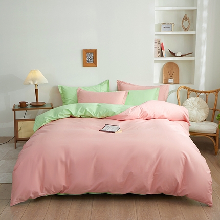 91家纺网 家纺一手货源 找家纺 （总）钰伶 2025年全棉纯色13372斜纹喷气纯棉四件套