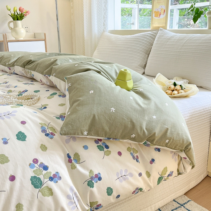 91家纺网 家纺一手货源 找家纺 （总）清雅福 2024春夏新品喷气全棉13372印花系列-单被套