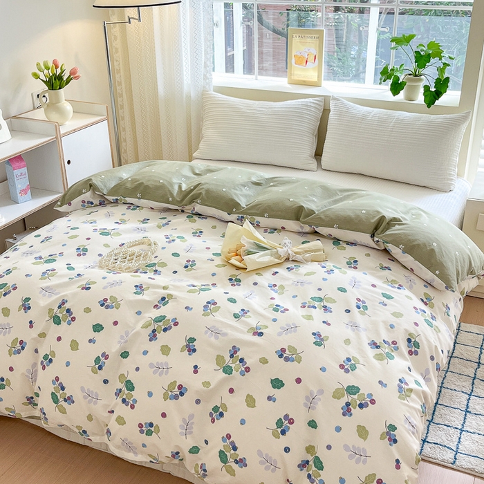 91家纺网 家纺一手货源 找家纺 （总）清雅福 2024春夏新品喷气全棉13372印花系列-单被套