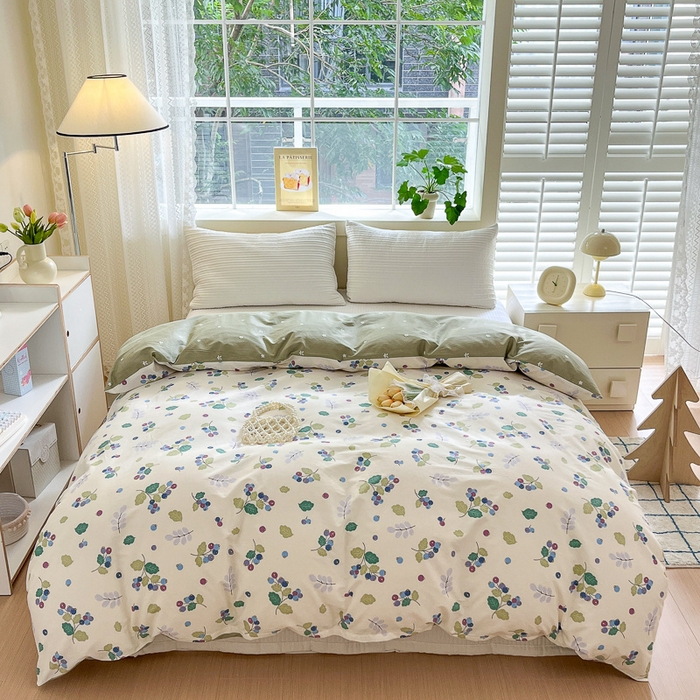 91家纺网 家纺一手货源 找家纺 （总）清雅福 2024春夏新品喷气全棉13372印花系列-单被套