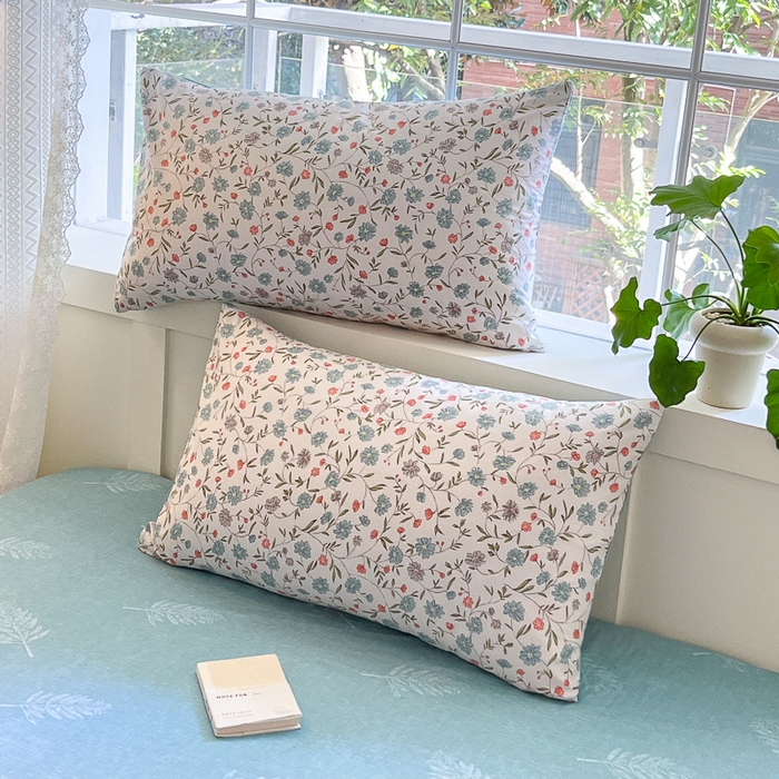 91家纺网 家纺一手货源 找家纺 清雅福 2024春夏新品喷气全棉13372印花系列-单枕套 西雅图