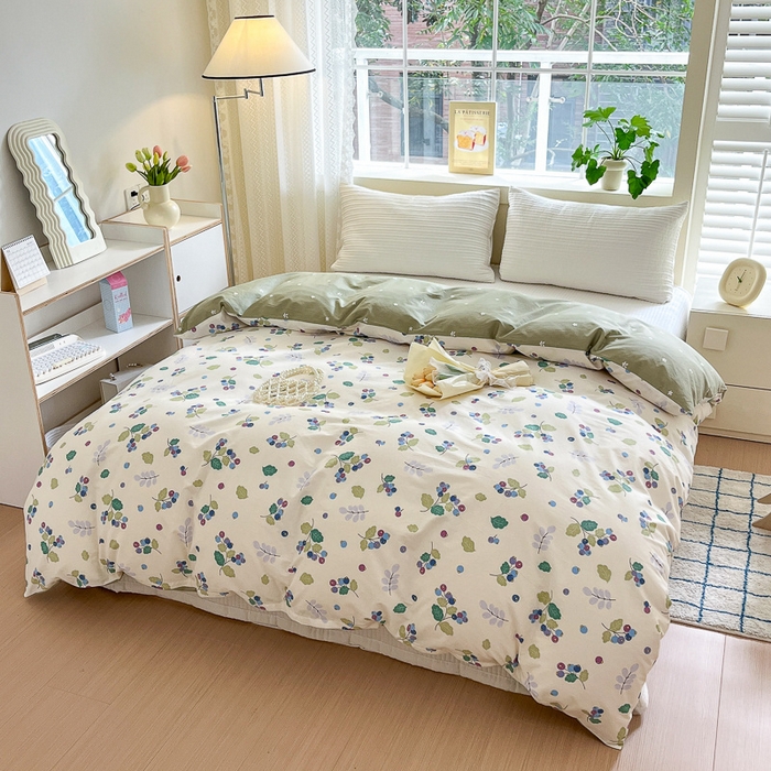 91家纺网 家纺一手货源 找家纺 （总）清雅福 2024春夏新品喷气全棉13372印花系列-单被套