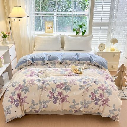 91家纺网 家纺一手货源 找家纺 （总）清雅福 2024春夏新品喷气全棉13372印花系列-单被套