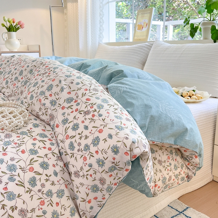 91家纺网 家纺一手货源 找家纺 清雅福 2024春夏新品喷气全棉13372印花系列-单被套 西雅图