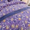 91家纺网 家纺一手货源 找家纺 新8.5-9.5斤法莱绒四件套珊瑚牛奶金貂绒四件套床裙 花蕾-紫