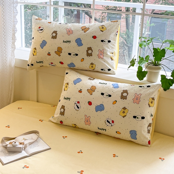 91家纺网 家纺一手货源 找家纺 清雅福 2024春夏新品喷气全棉13372印花系列-单枕套 松岛可可