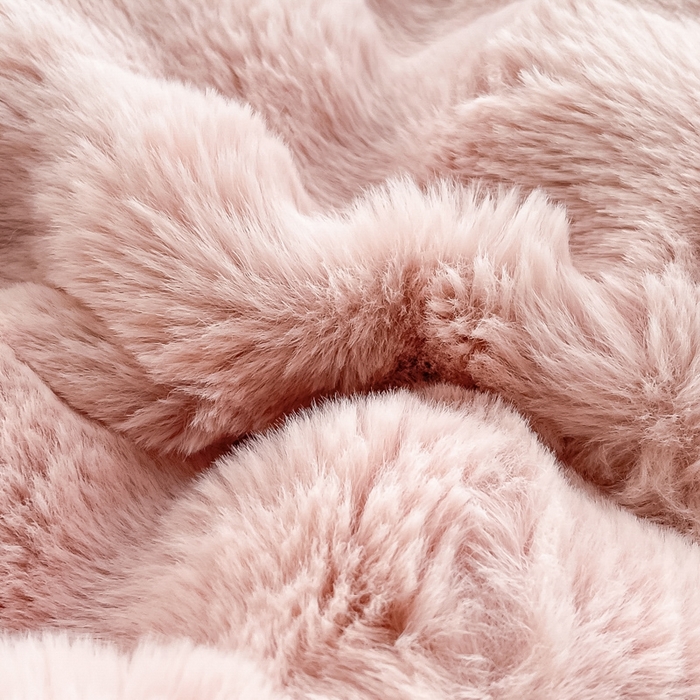 91家纺网 家纺一手货源 找家纺 慕澄家纺 2024新款大泡泡兔毛绒加厚保暖四件套 兔绒-粉