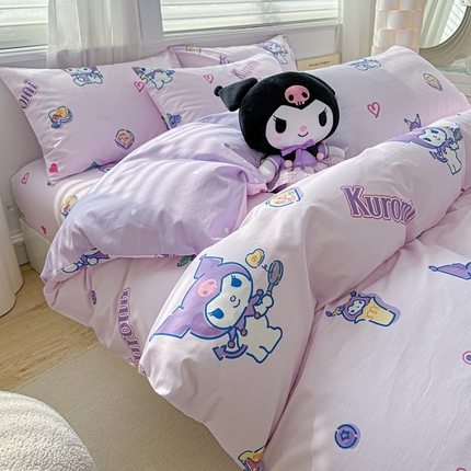 91家纺网 家纺一手货源 找家纺 （总）爱丽丝 2024新款正版授权三丽鸥全棉单品被套系列