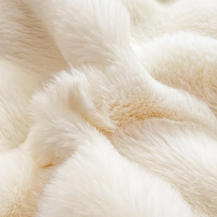 91家纺网 家纺一手货源 找家纺 慕澄家纺 2024新款大泡泡兔毛绒加厚保暖四件套 兔绒-白+粉