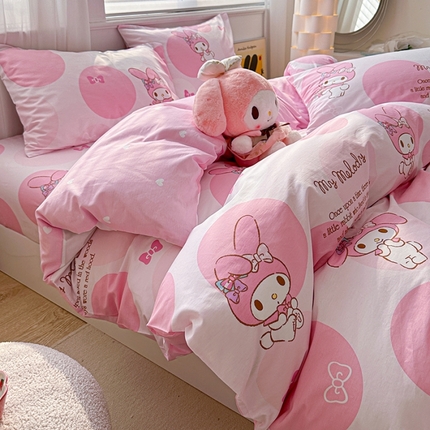 91家纺网 家纺一手货源 找家纺 （总）爱丽丝 2024新款正版授权三丽鸥全棉单品被套系列