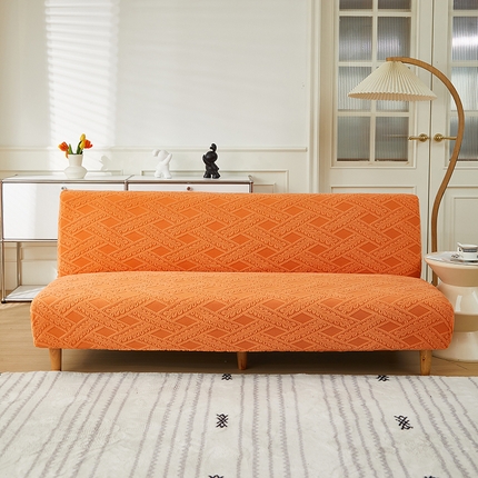 91家纺网 家纺一手货源 找家纺 逐日沙发套 2024新款提花沙发套-滕条 滕条-桔黄