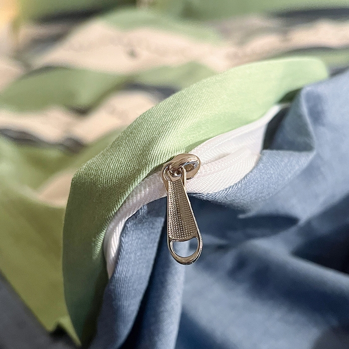 91家纺网 家纺一手货源 找家纺 小懒猪 2024春夏新款北欧风13372全棉四件套 诗伊