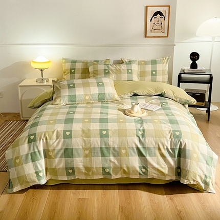 91家纺网 家纺一手货源 找家纺 （总）小懒猪 2024春夏新款北欧风13372全棉四件套