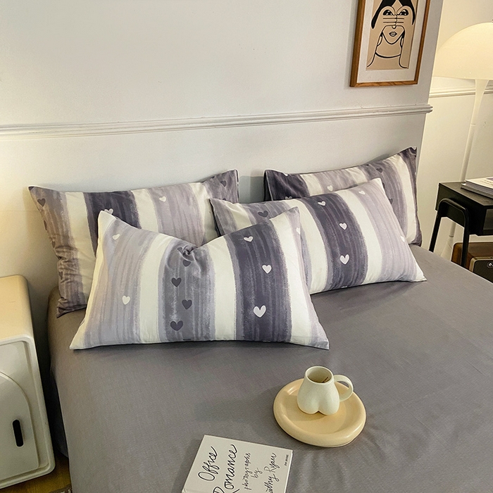 91家纺网 家纺一手货源 找家纺 小懒猪 2024春夏新款北欧风13372全棉四件套 梵克雅