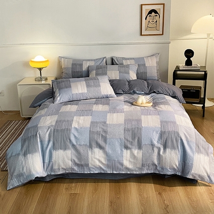 91家纺网 家纺一手货源 找家纺 （总）小懒猪 2024春夏新款北欧风13372全棉四件套