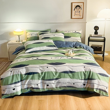 小懒猪 2024春夏新款北欧风13372全棉四件套 诗伊