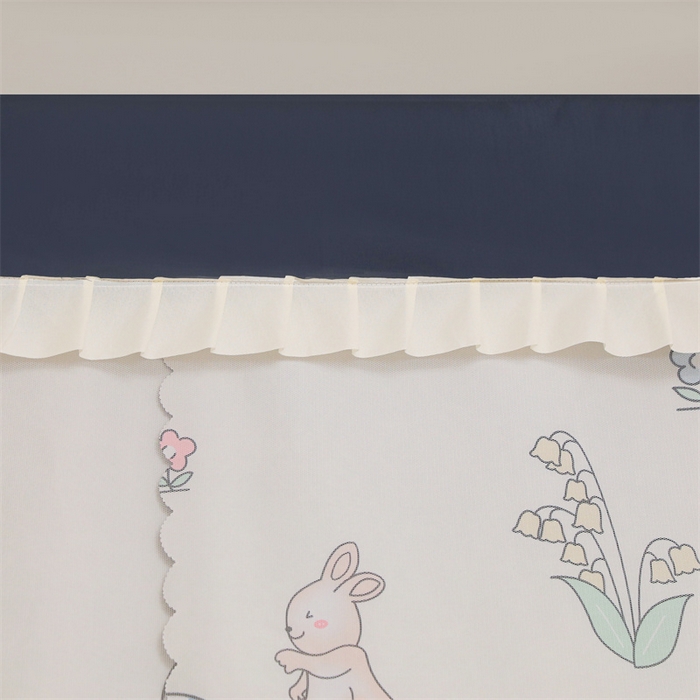 91家纺网 家纺一手货源 找家纺 世婕 2025新款强遮光四季通用学生窗帘式蚊帐 初夏-蘑菇小屋