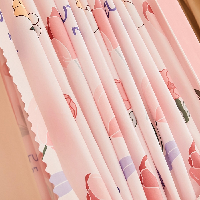 91家纺网 家纺一手货源 找家纺 迪凡保罗蚊帐 2025新款2407专版印花遮光帘上下铺子母蚊帐 郁金香小兔