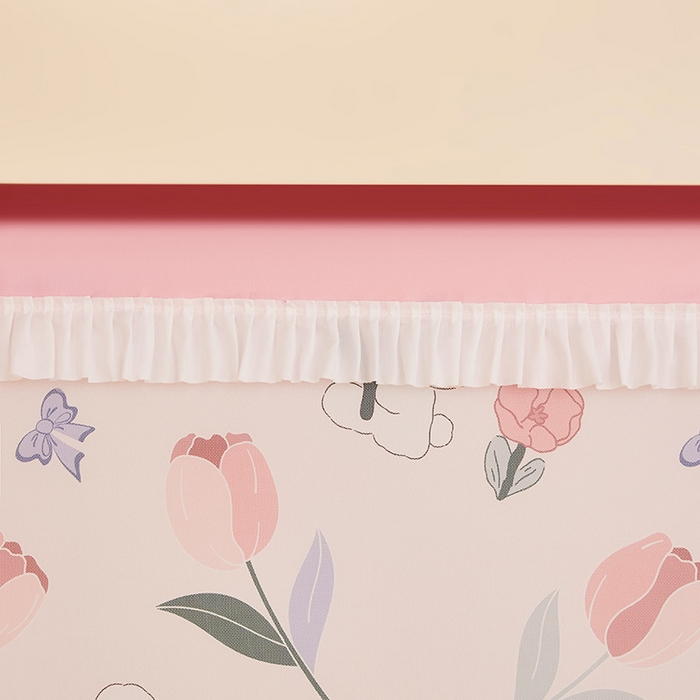 91家纺网 家纺一手货源 找家纺 迪凡保罗蚊帐 2025新款2407专版印花遮光帘上下铺子母蚊帐 郁金香小兔