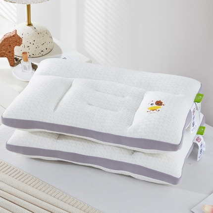 91家纺网 家纺一手货源 找家纺 （总）纽乐家纺 2024新款针织棉儿童分区枕