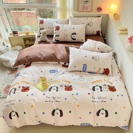 91家纺网 家纺一手货源 找家纺 （总）798家纺 2025春夏新品全棉13070印花四件套 摩伊-青春治愈系列