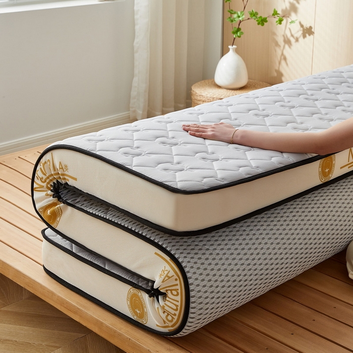 91家纺网 家纺一手货源 找家纺 （总）祁恋婷家居 2024新款A类牛奶丝乳胶记忆棉床垫【床垫遮盖物】