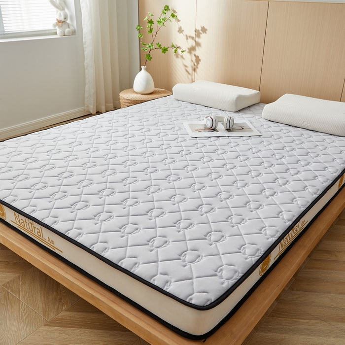 91家纺网 家纺一手货源 找家纺 祁恋婷家居 2024新款A类牛奶丝乳胶记忆棉床垫【床垫遮盖物】 新疆棉花典雅灰