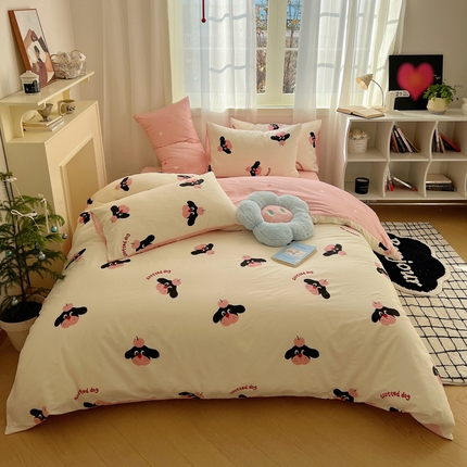 91家纺网 家纺一手货源 找家纺 （总）桃喜 2024新款全棉卡通系列四件套