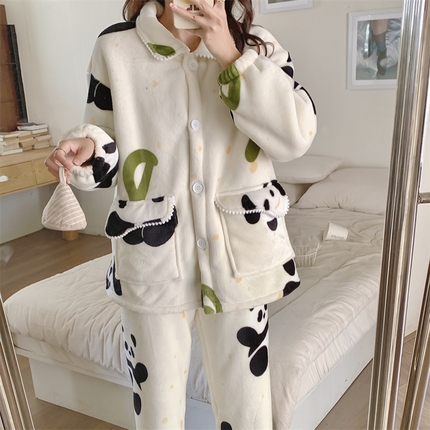 91家纺网 家纺一手货源 找家纺 （总）纽约生活 2024新款复合绒双层加厚款家居服