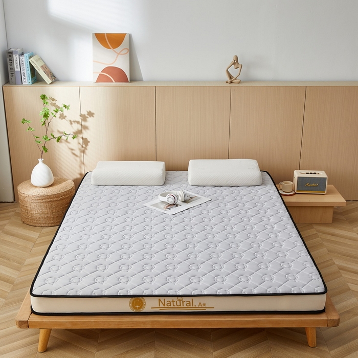 91家纺网 家纺一手货源 找家纺 祁恋婷家居 2024新款A类牛奶丝乳胶记忆棉床垫【床垫遮盖物】 新疆棉花典雅灰